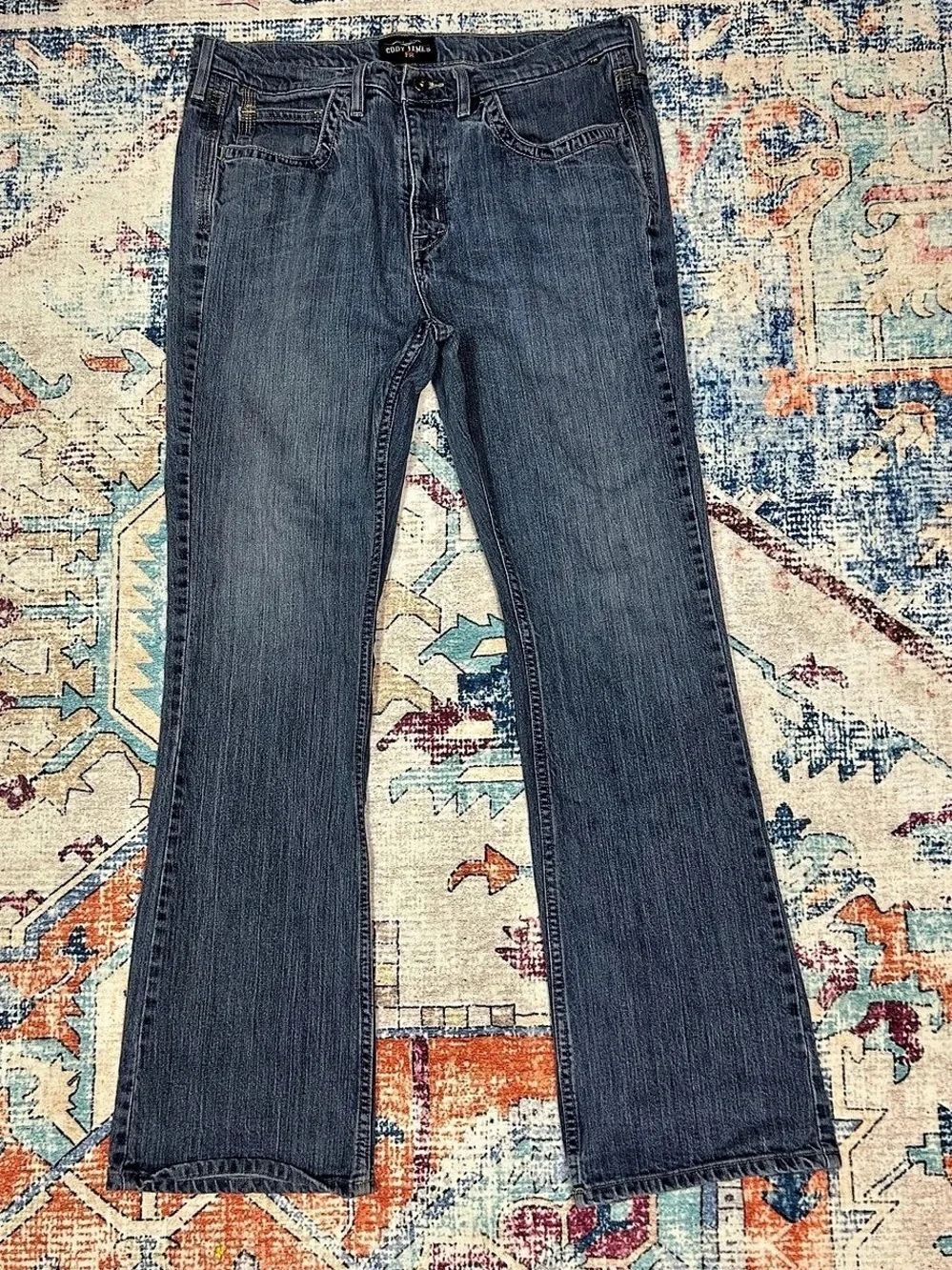 Cody James FR Men's Bootcut Jeans Blue Waist 38 x 34